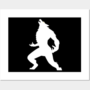 Werewolf Silhouette Posters and Art